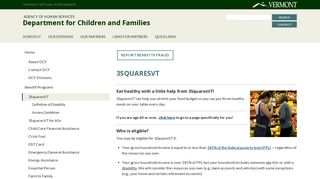 3SquaresVT - Vermont Department for Children and Families