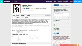 Vermont Mutual Reviews - WalletHub