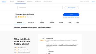 Versant Supply Chain Careers and Employment | Indeed.com