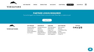 Partner Portal Dashboard - Versature