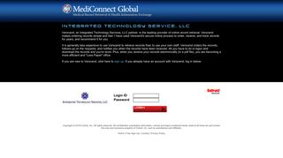 Login - Integrated Technology Services | Verscend - MediConnect