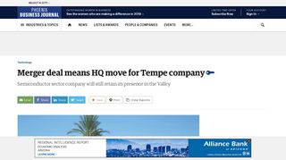 Versum Materials to move HQ out of Arizona after merger - Phoenix ...