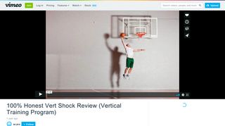 100% Honest Vert Shock Review (Vertical Training Program) on Vimeo