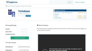Vertabase Reviews and Pricing - 2019 - Capterra