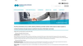 Client Access | Marsh & McLennan Agency - Barney & Barney