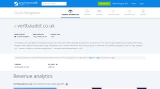 vertbaudet.co.uk revenue | ecommerceDB.com