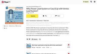 Why Power Lead System Or Easy1Up With Vertex Lead System ...