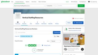 Vertical Staffing Resources Reviews | Glassdoor