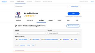 Working at Verus Healthcare: Employee Reviews | Indeed.com