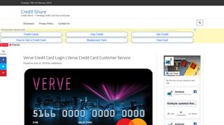 Verve Credit Card Login | Verve Credit Card Customer ... - Credit Shure