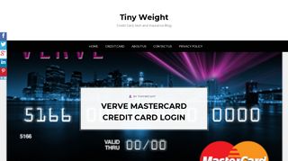 Verve MasterCard Credit Card Login - Tiny Weight