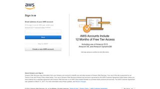 Log into Console - AWS Console - Amazon.com