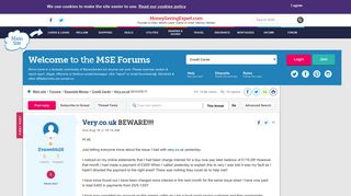 Very.co.uk BEWARE!!!! - MoneySavingExpert.com Forums