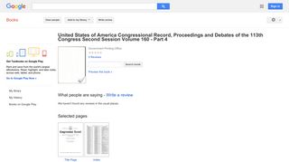 United States of America Congressional Record, Proceedings and ...