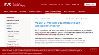 VESAP 3: Vascular Education and Self-Assessment Program | Society ...