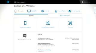 AT&T Wireless & AT&T PREPAID Contact Numbers & Live Chat