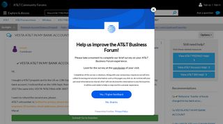 Solved: VESTA AT&T IN MY BANK ACCOUNT - AT&T Community