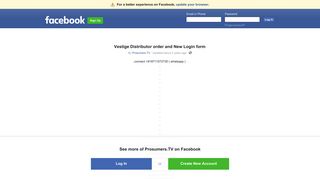 Vestige Distributor order and New Login form | Facebook