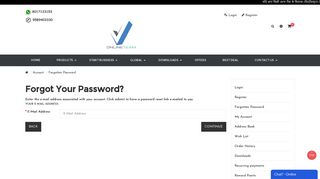 Forgot Your Password? - VESTProduct