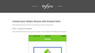 VeSync and Amazon Alexa — VeSync