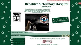 PetSites Login - Your pet's website from Brooklyn Veterinary Hospital