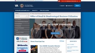 Office of Small & Disadvantaged Business Utilization - VA.gov