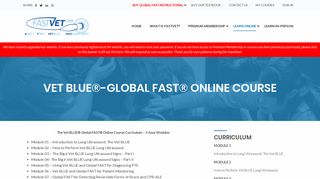 Vet BLUE®-Global FAST® Online Course – FASTVet