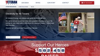 Veteran Energy: Texas Electricity Company | The Power to Give Back