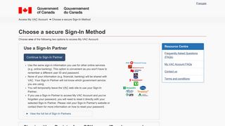 Choose a secure Sign-In Method - Access My Veterans Affairs ...