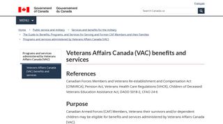 Veterans Affairs Canada (VAC) benefits and services - Canada.ca