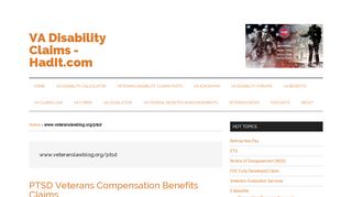 www.veteranslawblog.org/ptsd Archives » VA Disability Claims - HadIt ...
