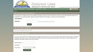 Account - Login - Osoyoos Lake Veteran's Memorial Park Online ...