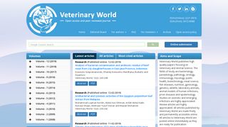 Veterinary World - Open Access - Peer Reviewed International Journal