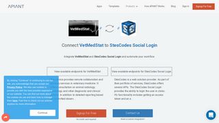 Connect VetMedStat to StesCodes Social Login with APIANT