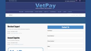 CONTACT | Vet Pay