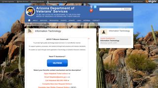 Information Technology | Arizona Department ofVeterans' Services