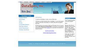 VetraSpec - Demo - DataSpec, Inc.