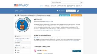 VETS-100 - Data.gov