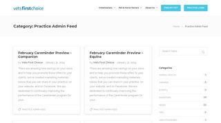Practice Admin Feed Archives - Vets First Choice