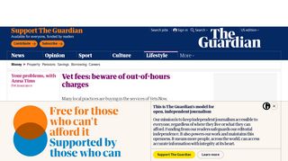 Vet fees: beware of out-of-hours charges | Money | The Guardian