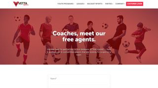 Find a Player or Team for Indoor Soccer - Vetta Sports