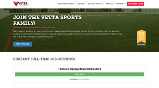 Jobs at Vetta Sports
