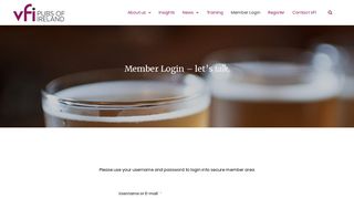 Member Login - VFI Pubs