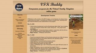 VFK Buddy by Hawkster - Development Timeline