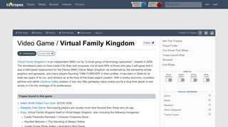 Virtual Family Kingdom (Video Game) - TV Tropes