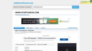 vfortuness.com at WI. Login To your Account :: VFortuness