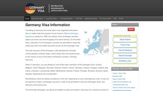 Germany VISA Information, Requirements & Application Form