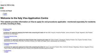 Italy Visa Information in India and Nepal