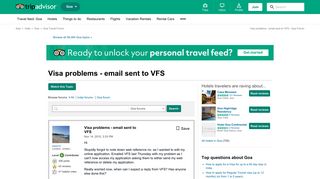 Visa problems - email sent to VFS - Goa Forum - TripAdvisor