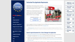 Switzerland Visa Types, Requirements, Application & Guidelines